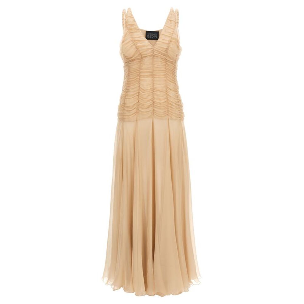 Giovanni Bedin Multicolor Silk Long Women's Dress